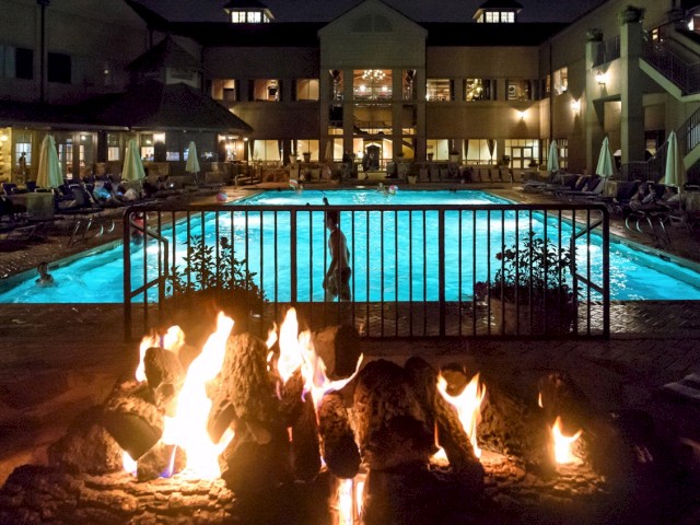 Poolside Fire Pit