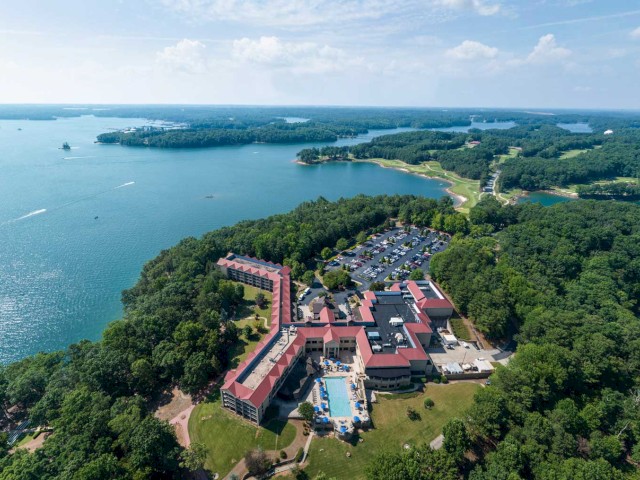 Aerial of Legacy Lodge